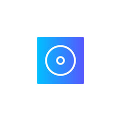 compact disc gradient icon