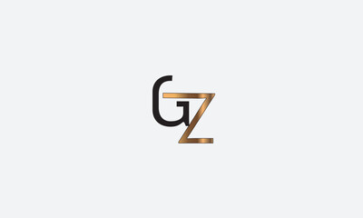 GZ, ZG , Z , G , Abstract Letters Logo Monogram