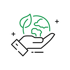 Global Ecology Vector Icon Design