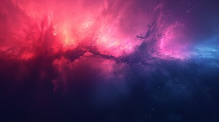 Vivid Cosmic Dust Cloud in Pink and Blue Hues. - obrazy, fototapety, plakaty