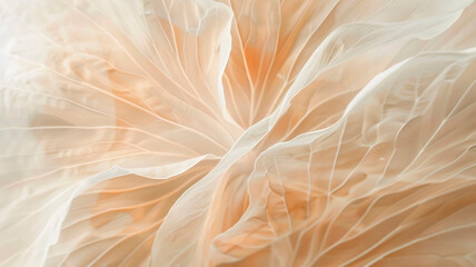 Petals structure, floral background with veins and cells, light pastel colors. Macro.