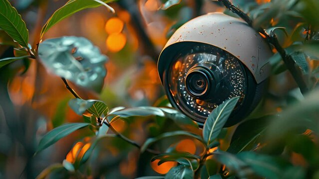 Secretly placed video camera for covert monitoring and recording