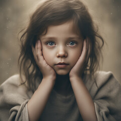 Obraz premium Portret młodej dziewczyny