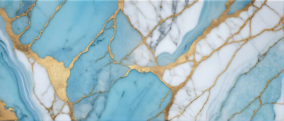 golden luxury blue marble texture background	
