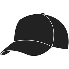 VECTOR SHAPED BLACK HAT ICON.eps