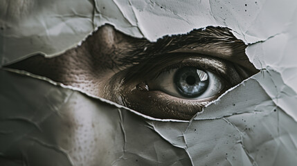 The Cold Gaze of A Psychopath Hiding His Identity