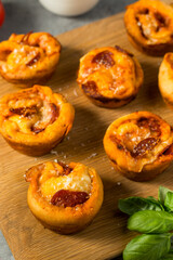 Homemade Italian Pizza Muffin Bites