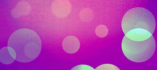 Purple bokeh widescreen background for Banner, Poster, celebration, event and various design works