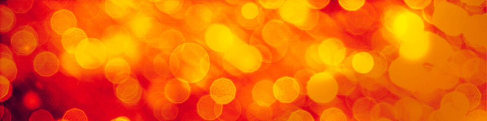 Red bokeh panorama background for Banner, Poster, celebration, event and various design works