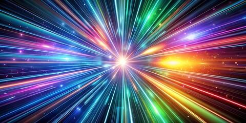Naklejka premium Quantum Leap: Hyperspace at Light’s Edge