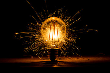 Exploding Lightbulb Light
