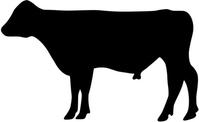 cow icon. cow silhouette

