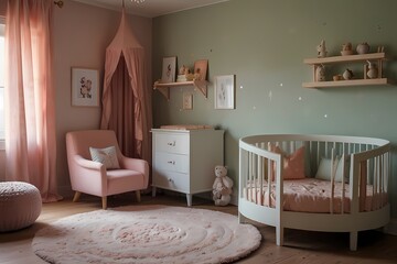 Princess Paradise: Exploring the Delightful Interior of a Baby Girl's Room