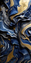 Very beautiful marble pattern. Abstract art wallpaper. Art and colorful background.Natural Luxury. Style incorporates the swirls of marble or the ripples of agate. Very beautiful blue paint