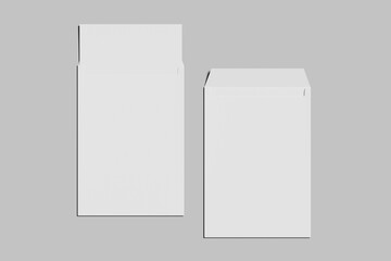 Blank  envelope  paper with background gray