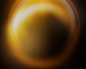 Abstract lens flare ring background.