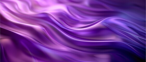 Soft Silk Waves in Blue: A flowing, textured illustration of smooth waves in shades of blue and purple, resembling silk fabric gently rippling in the light