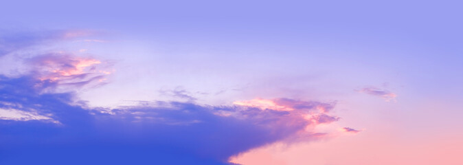 beautiful sunset, pink and purple sky with gradients, dark clouds, concept transcendence, seasonal...