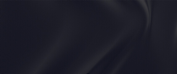 smooth wavy dots particle, modern futuristic dynamic particle mesh design for background, banner, graphic