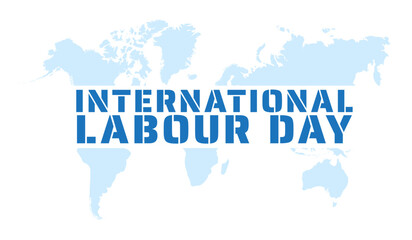 International Labour Day - Workers' Day banner design for May 1, also known as Mayday.