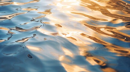 Sunlight reflecting on water surface with ripples