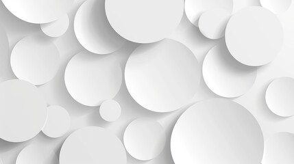 Fototapeta premium Modern background with simple white circles in an abstract style
