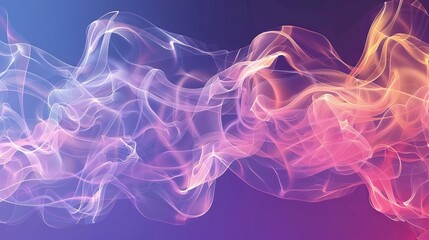 The background of this modern is abstract, colorful, and has transparent smoke... - obrazy, fototapety, plakaty
