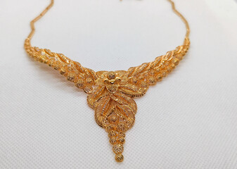 Beauty Gold Necklace For Wedding Gift 