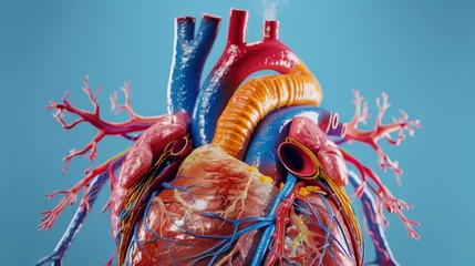 Fotobehang Human heart anatomy. © Антон Сальников