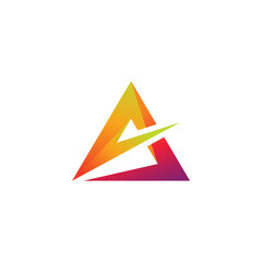 Abstract Triangle Logo Design Template