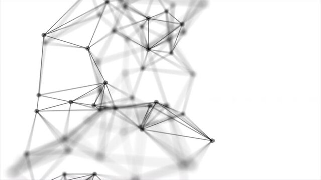 Abstract Bright neon sign greeting card, banner, signboard technology artificial intelligence glowing neon grow Lines Moving Fast Animation Art Concept