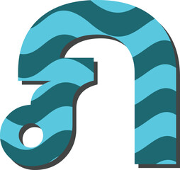 Wave Thai vector font