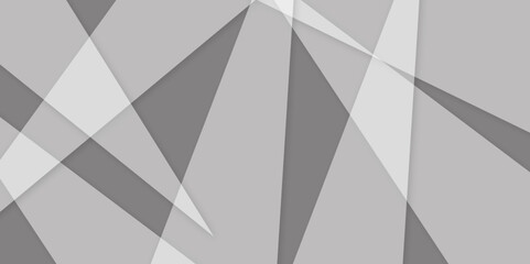 Abstract white and grey on light silver background modern design.  triangle as background paper texture. Low poly vector illustration. triangle pattern gradient background. 