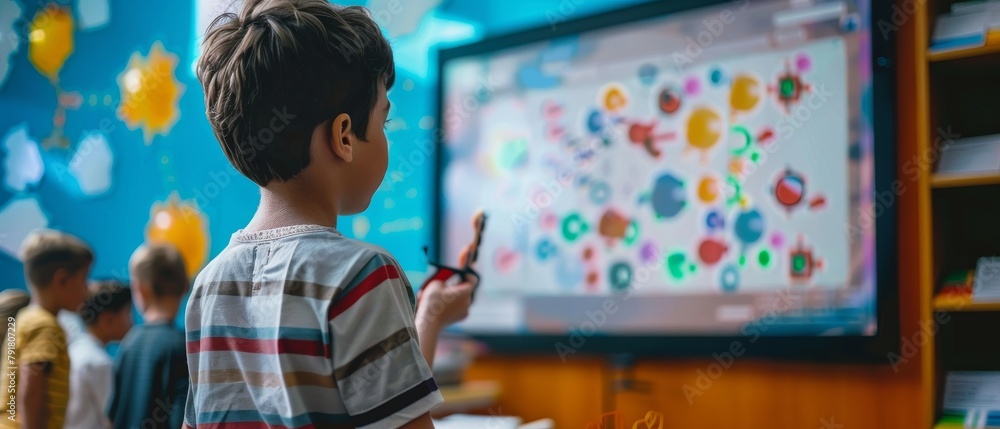 Poster presentation of an interactive whiteboard project that will be used in an upcoming science class by 