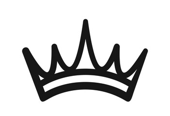 Whimsical Doodle Crown Icon Featuring Playful Lines, With A Regal Touch, Perfect For Adding A Touch Of Royalty © Pavlo Syvak