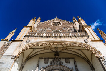 Church of San Jeronimo el Real or Saint Jerome the Royal against blue sky - 791811475