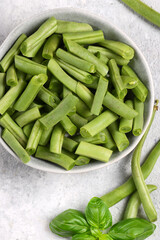 fresh green beans for healthy nutrition - 791812861