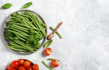 fresh green beans for healthy nutrition - 791812862