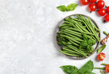 fresh green beans for healthy nutrition - 791812885