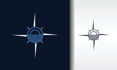 sun sea compass logo