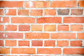 Red brick wall ideal for texture and pattern.
