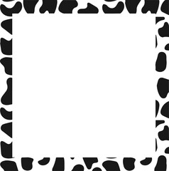 Cow print frame mockup