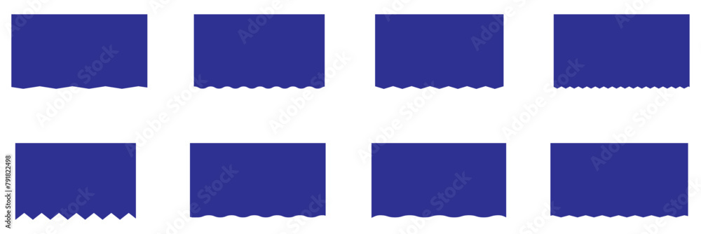 Poster border shape for website design. vector banner header and separator. background section and frame te