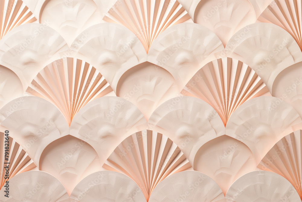 Poster sophisticated abstract 3d pattern. japanese and scandinavian style. art deco. background image. crea