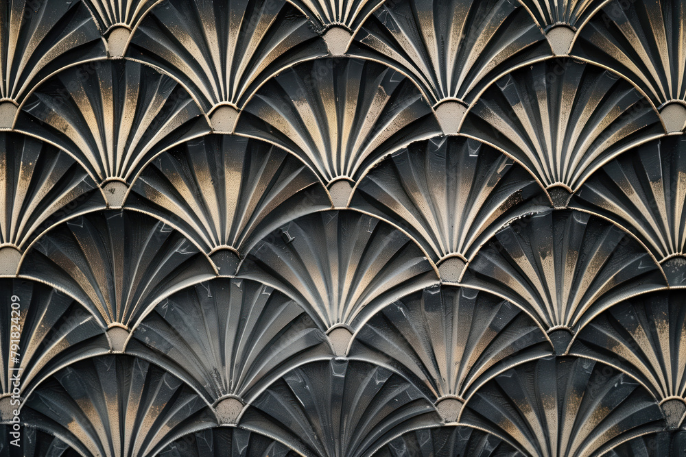 Poster sophisticated abstract 3d pattern. japanese and scandinavian style. art deco. background image. crea