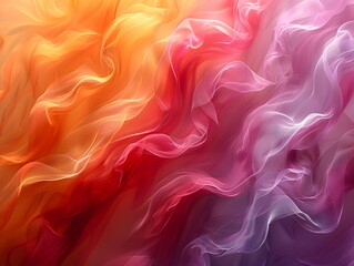 Obraz premium Luminous Vertical Gradient Abstract Wallpaper Design with Vibrant Fluid Motions and Serene Ethereal Atmosphere