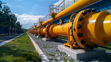 Natural gas distribution network