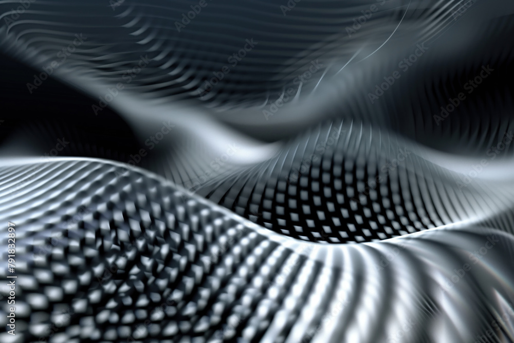 Poster Abstract background with reflections and caustics. Hi-tech. Futuristic background image. Created with Generative AI technology.