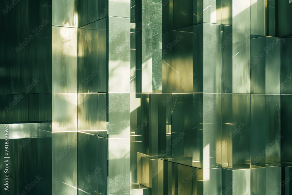 Poster abstract background with reflections and caustics. hi-tech. futuristic background image. created wit