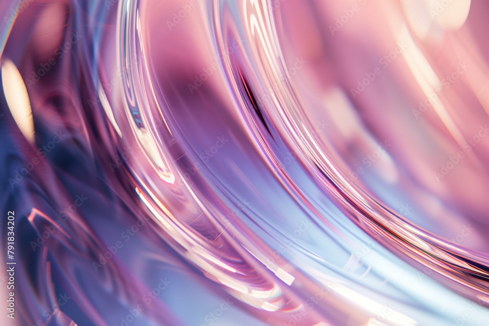 Poster Abstract background with reflections and caustics. Hi-tech. Futuristic background image. Created with Generative AI technology.